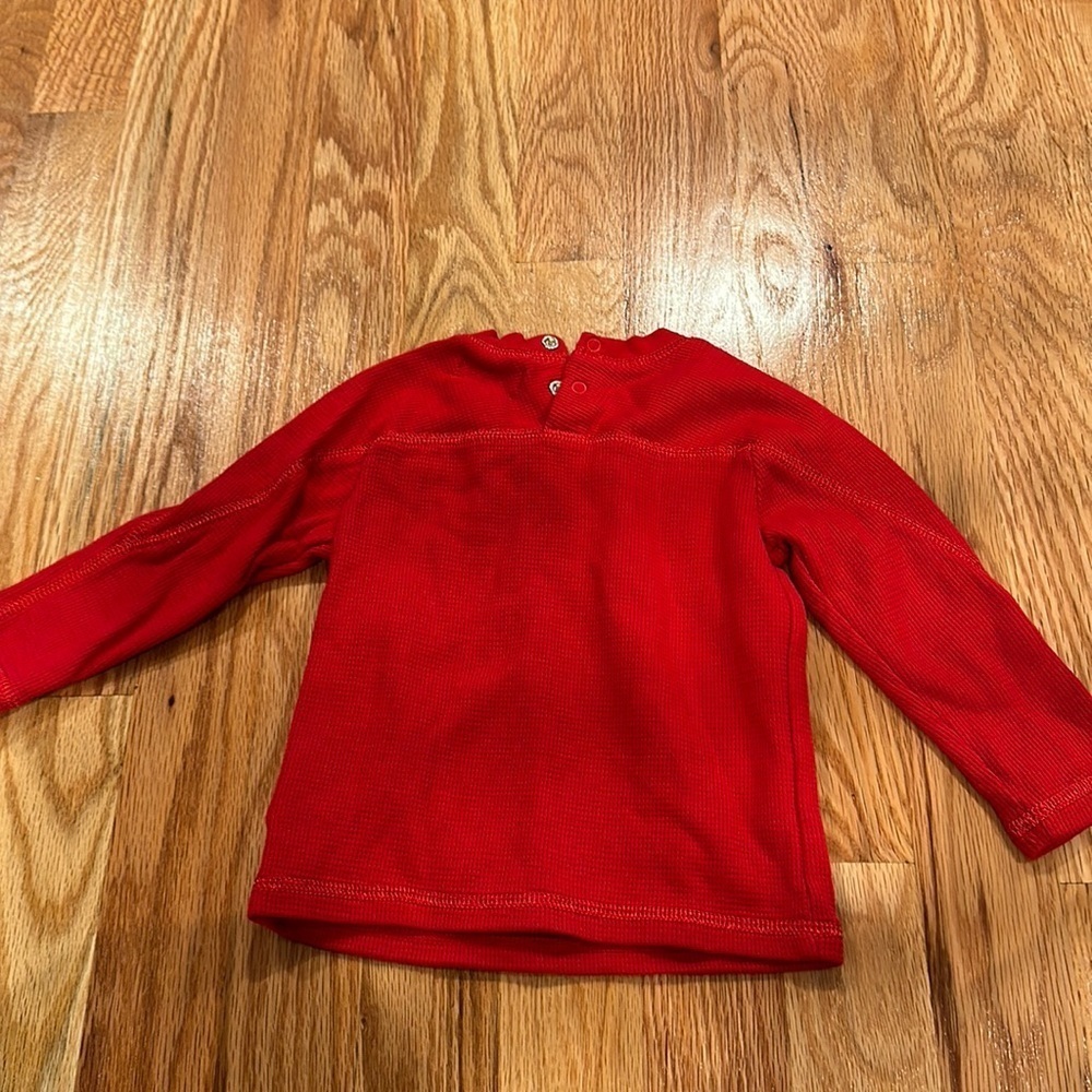 Boys Ralph Lauren Long Sleeved Red Tee Size 9M